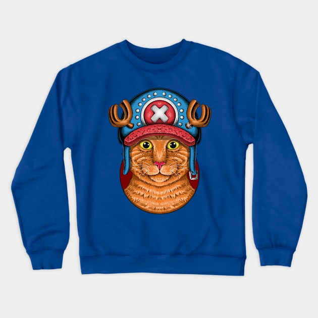 Hat Cats Crewneck Sweatshirt by virgot